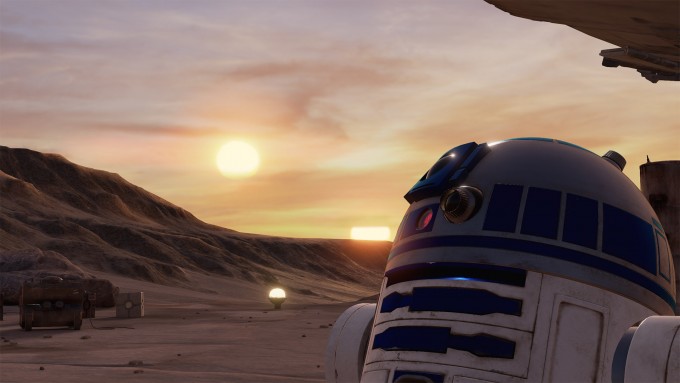 star wars prövningar av Tatooine virtuell verklighet htc vive vr R2D2