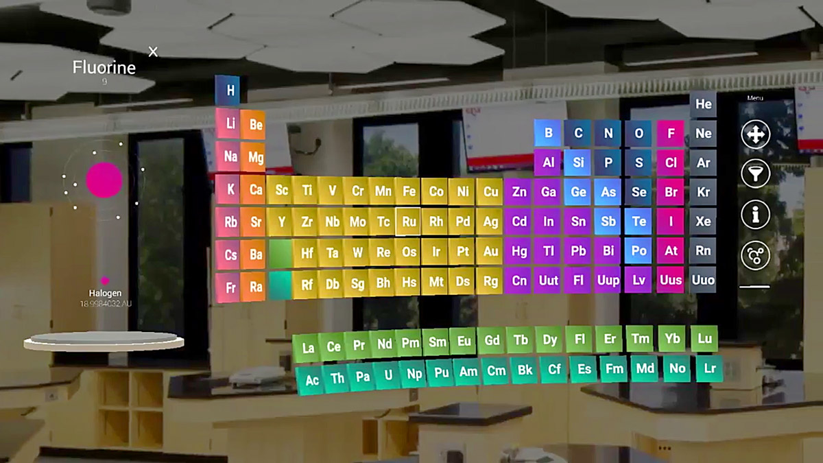 'MyLab' on HoloLens Brings an Interactive Periodic Table to the