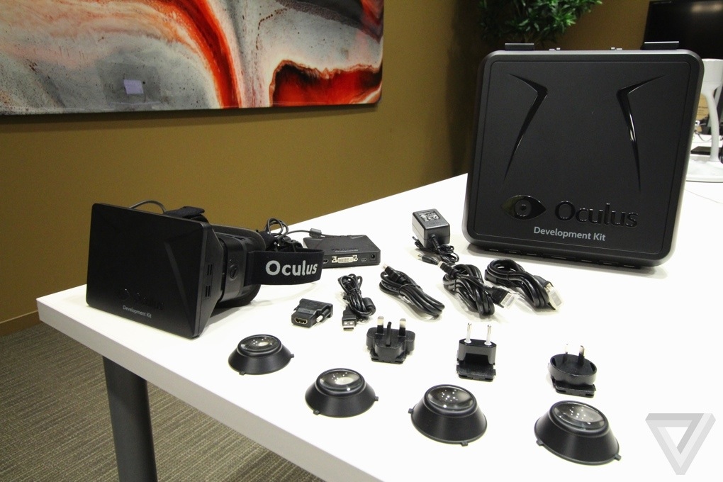 Oculus Rift Developer Kit Contents: Cables, Adapters, SDK,