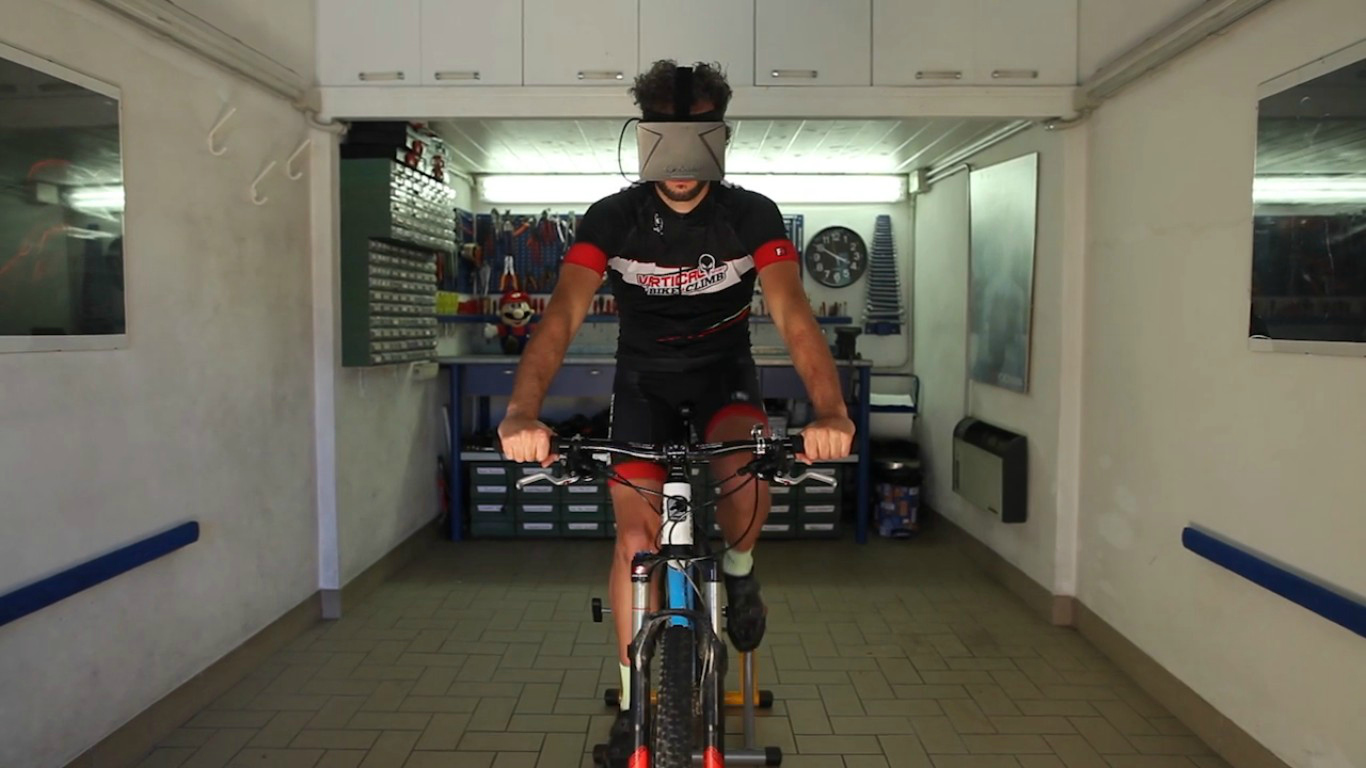 Indoor bike trainer virtual reality clearance