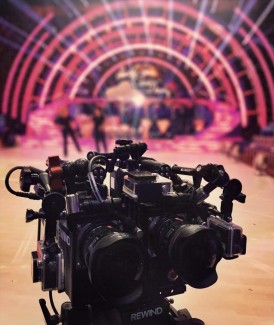 The 360 camera rig used by the crew