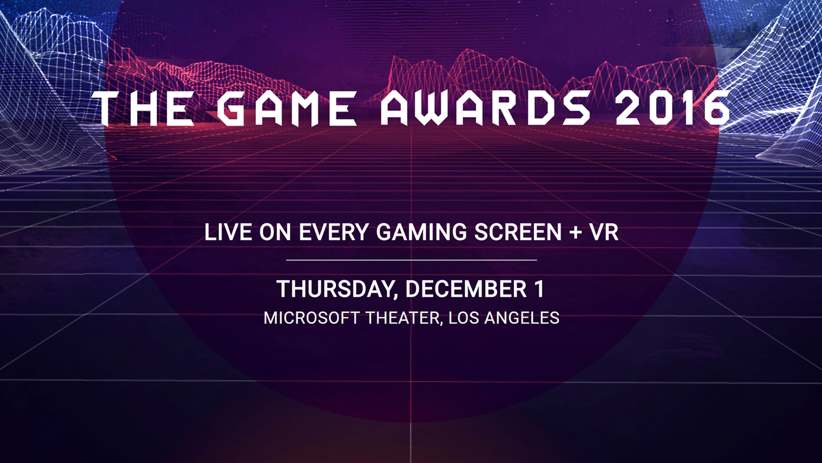 The Game Awards 2016: Alter Your Reality Live on December 1 
