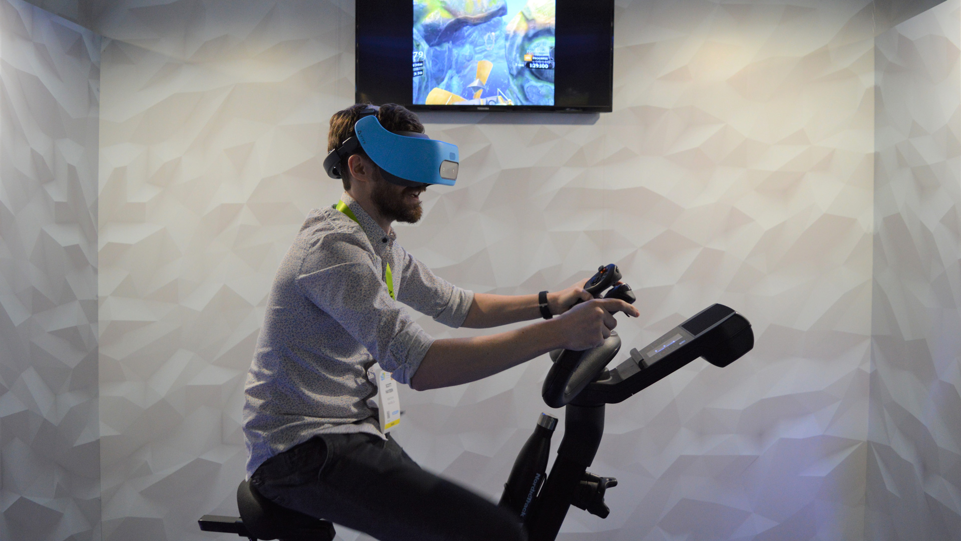 CES 2019: One of the Biggest Names in Home Fitness is Making VR Exercise Bike