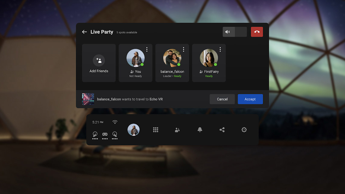 Oculus on sale quest party