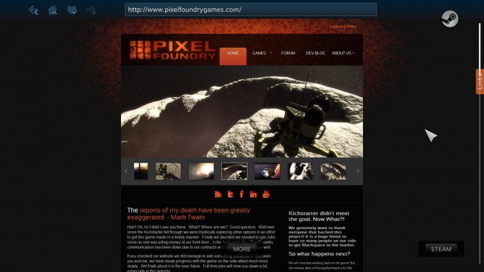 steamvr web browsing