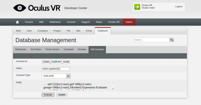 oculus_admin_database_management_eval