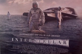 Photo of the Interstellar poster that had the air compressor behind it.
