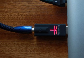 Example of a USB Digital to Audio Converter in use